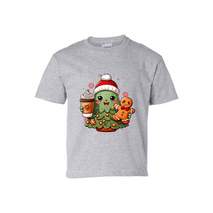 Cutesy Christmas Tree and Gingerbread Man